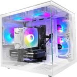 Gaming PC AMD Ryzen7 8700F(8Core 16Threads Up to 5.0G) RTX 5070 12G Nvme 1TB SSD 4T HDD 32G DDR5 WiFi 6 Pre Built Desktop Computers White