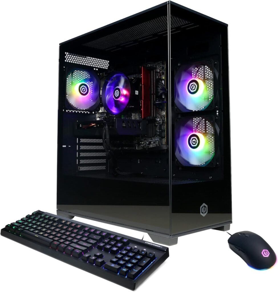 CyberPowerPC Gamer Xtreme VR Gaming PC, Intel Core i5-13400F 2.5GHz, GeForce RTX 5060 8GB, 16GB DDR5, 1TB PCIe 4.0 SSD, WiFi Ready & Windows 11 Home (GXiVR8060A40)