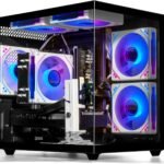 Gaming PC Desktop Ryzen 7 5700X, GeForce RTX 5060, 32G DDR4 RAM, 1TB NVME SSD, Prebuilt Tower Computer for Gaming, Home and Office (Black)