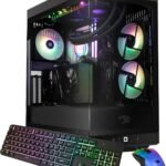 iBUYPOWER Y40 PRO Gaming PC Desktop AMD Ryzen 7 7800X3D CPU, NVIDIA GeForce RTX 5060Ti 8GB GPU, 32GB DDR5 RGB 5200MHz RAM, 1TB NVMe SSD, Windows 11 Home, Computer w/Keyboard Mouse – Y40BA7N56T01